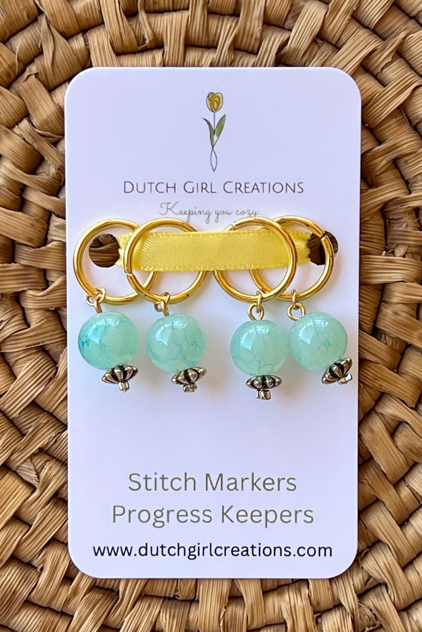 Stitch Marker Set - Light Green