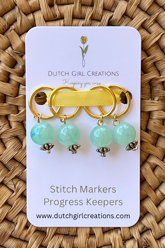 Stitch Marker Set - Light Green